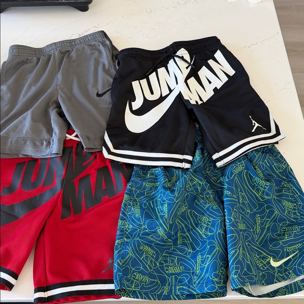 Black and White Jumpman Shorts